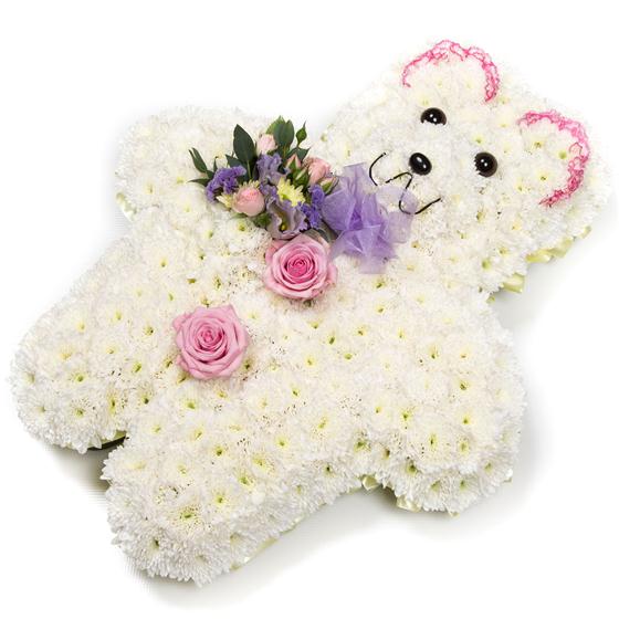 teddy funeral flowers